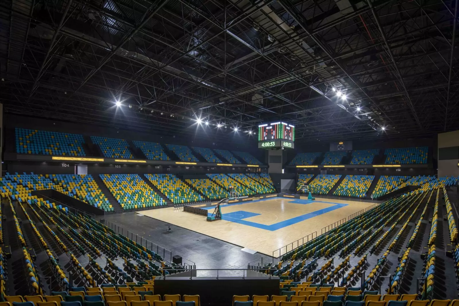 Premium Arena Seating Installation Project Image